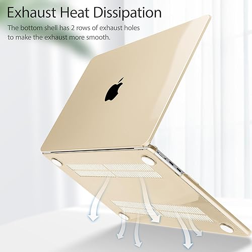 Miniatura 4 de Tuiklol Funda rígida para MacBook Air 2025 2024 2023 de 15 pulgadas con clip M4, M3, M2, modelo A3241, A3114, A2941, carcasa rígida con cubierta de