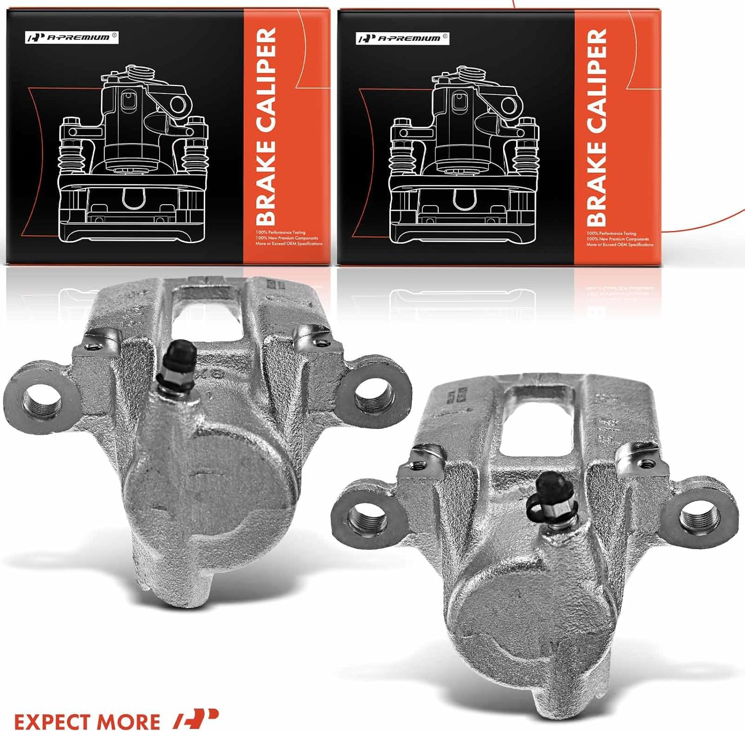 A-Premium Disc Brake Caliper Assembly without Bracket Compatible with Select Lexus and Toyota Models - 4Runner 2010-2020, Sequoia 2001-2007, GX460 2010-2020, GX470 2003-2009 - Rear Side