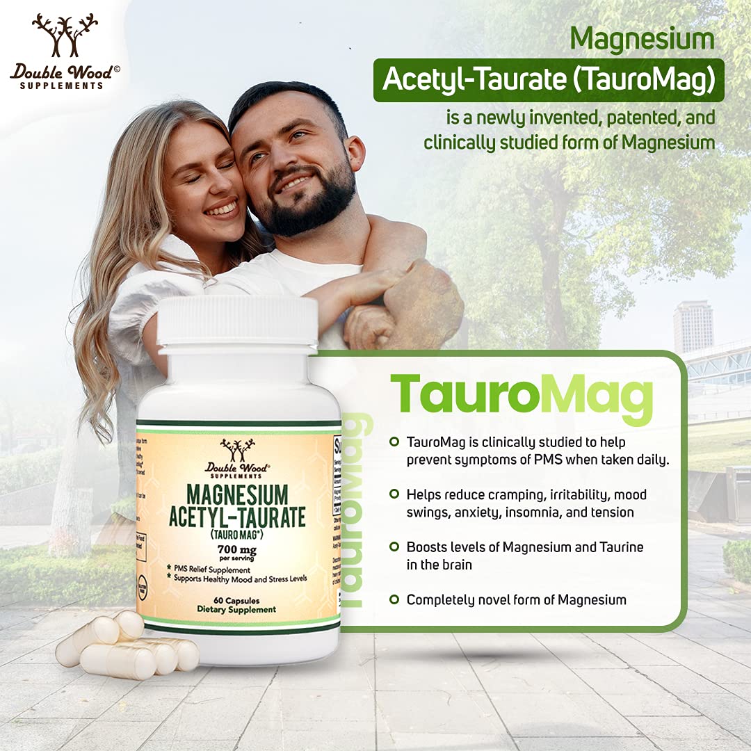 Buy PMS Relief Magnesium Supplement (Magnesium AcetylTaurate (TauroMag