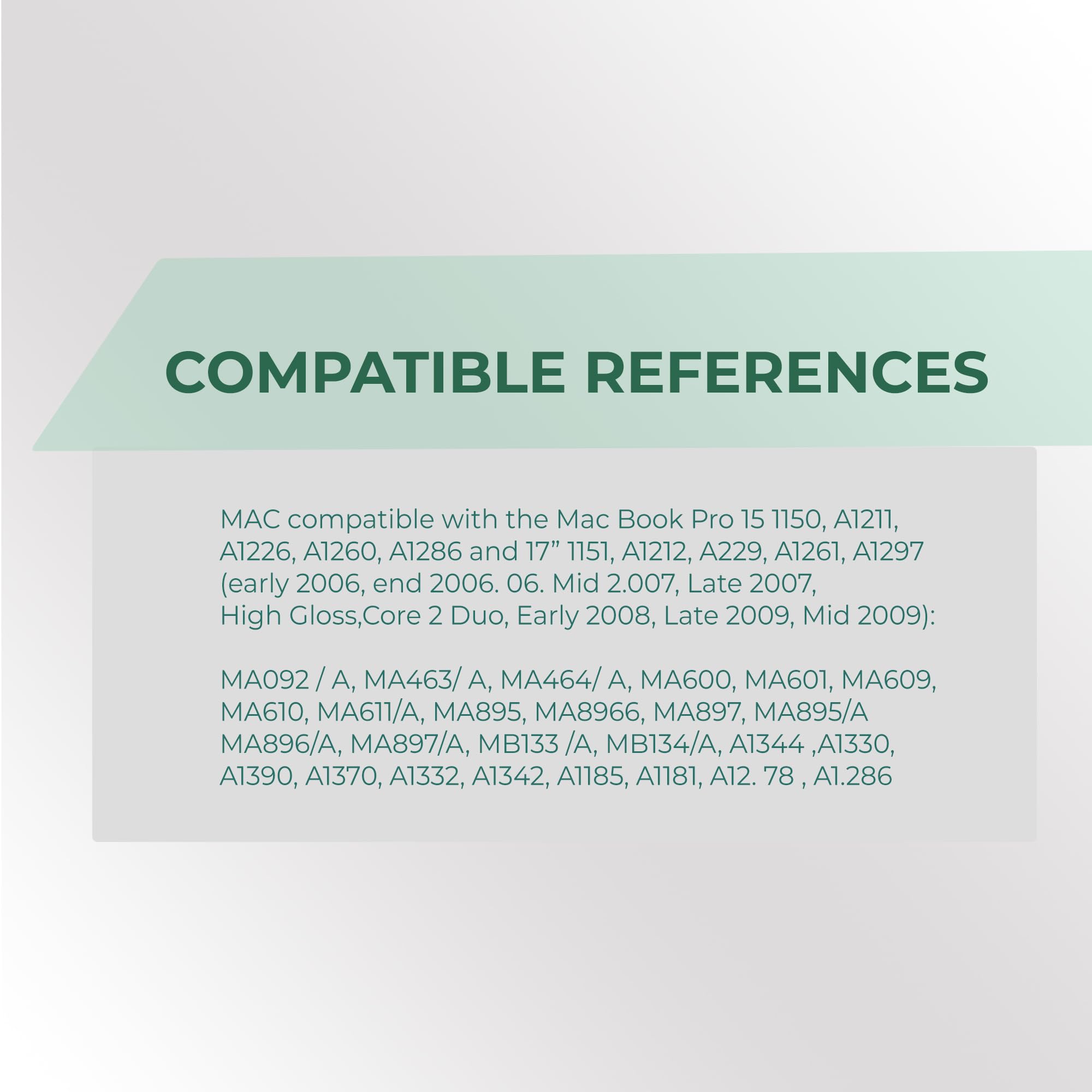 Leyf Alimentatore di rete 60 W L – Tip Adattatore per Mac Air, Mac Pro cavo di ricarica Power Adapter Caricatore compatibile con Mac Pro 11 13 pollici – 2008, 2009, 2010, 2011, metà 2012