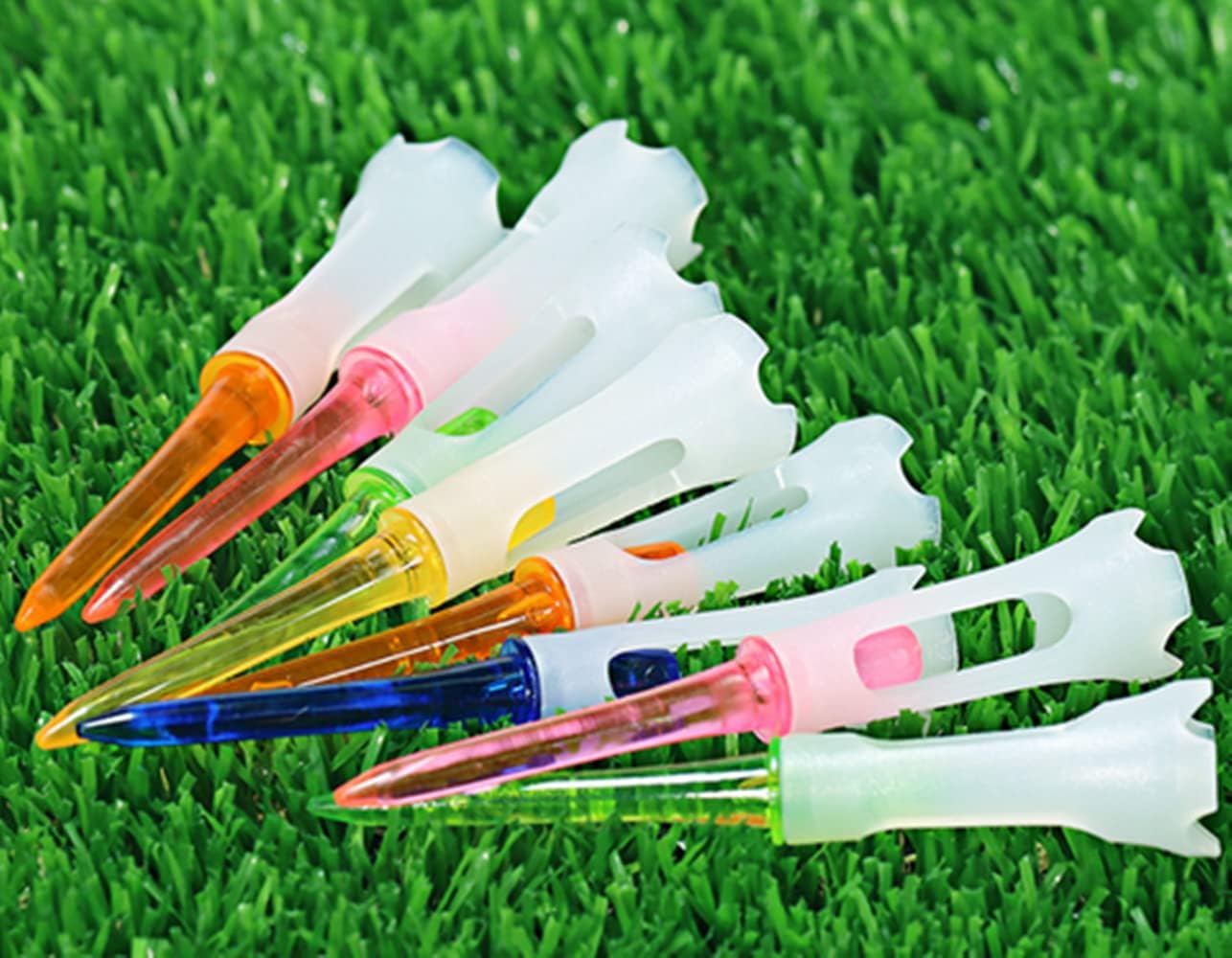 review FAYHIJUN Upgrade Golf Tees 3 1/4 inch Tee Plastic Unbreakable Bulk 15,30, 52 Pack Low Resistance Cushion Flexible Durability Stability Reduced Friction and Side Spin