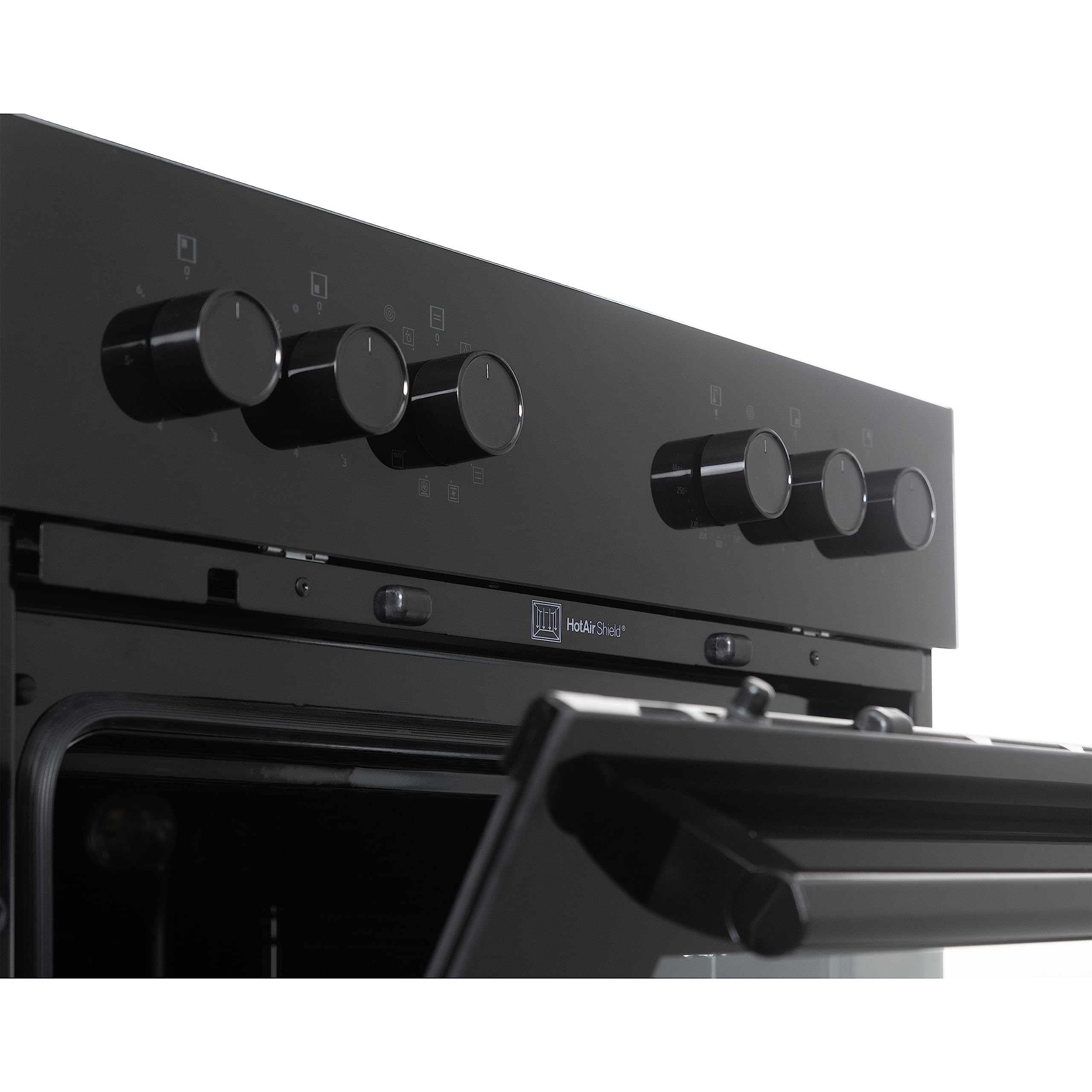 Telefunken ECHS65A-B2 Einbauherd-Set 60 cm 65 Liter Glaskeramik-Kochfeld 4 Zonen Backofen mit Grill Umluft Edelstahl