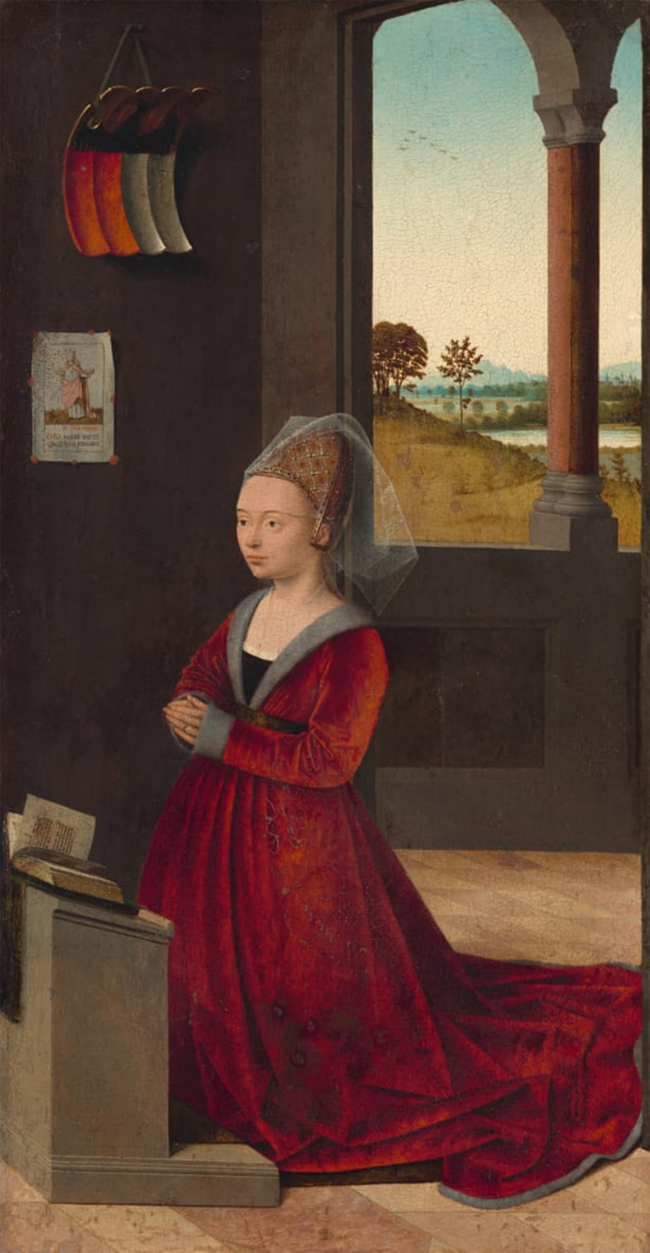 ARTXLXXBN Famous Painting Art Wall Decor Abstract Art Picture Portrait of a Female Donor by Petrus Christus Animal Pictures for Home Decor 60x90cm