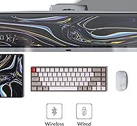 Vista 2 de Keychron K6 Teclado mecánico inalámbrico intercambiable en caliente para Mac 65 compacto 68 teclas Bluetooth multitarea teclado de juegos con cable