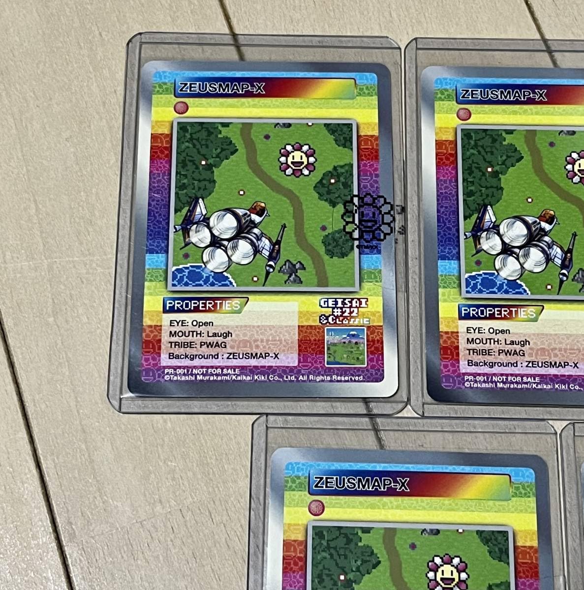 Amazon.co.jp: 5枚セット 村上隆 Murakami Flowers 108 カード Geisai ZEUSMAP-X PR-001カイカイキキ GEISAI 村上隆
