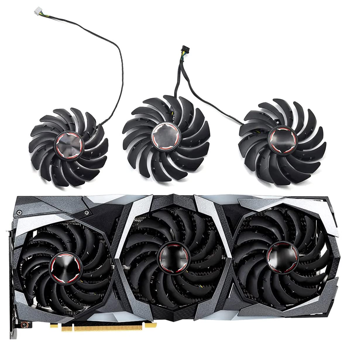 Liramark Compatible Replacement Fan For MSI Geforce RTX 2080 2080Ti 2070 Game Graphic Card (set of 3) (B0BC1GND22) Amazon Price History, Amazon Price Tracker