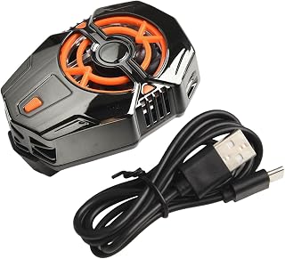 Radiador de refrigeración para juegos con pantalla de temperatura, mantente fresco durante juegos intensos (chapado en naranja)