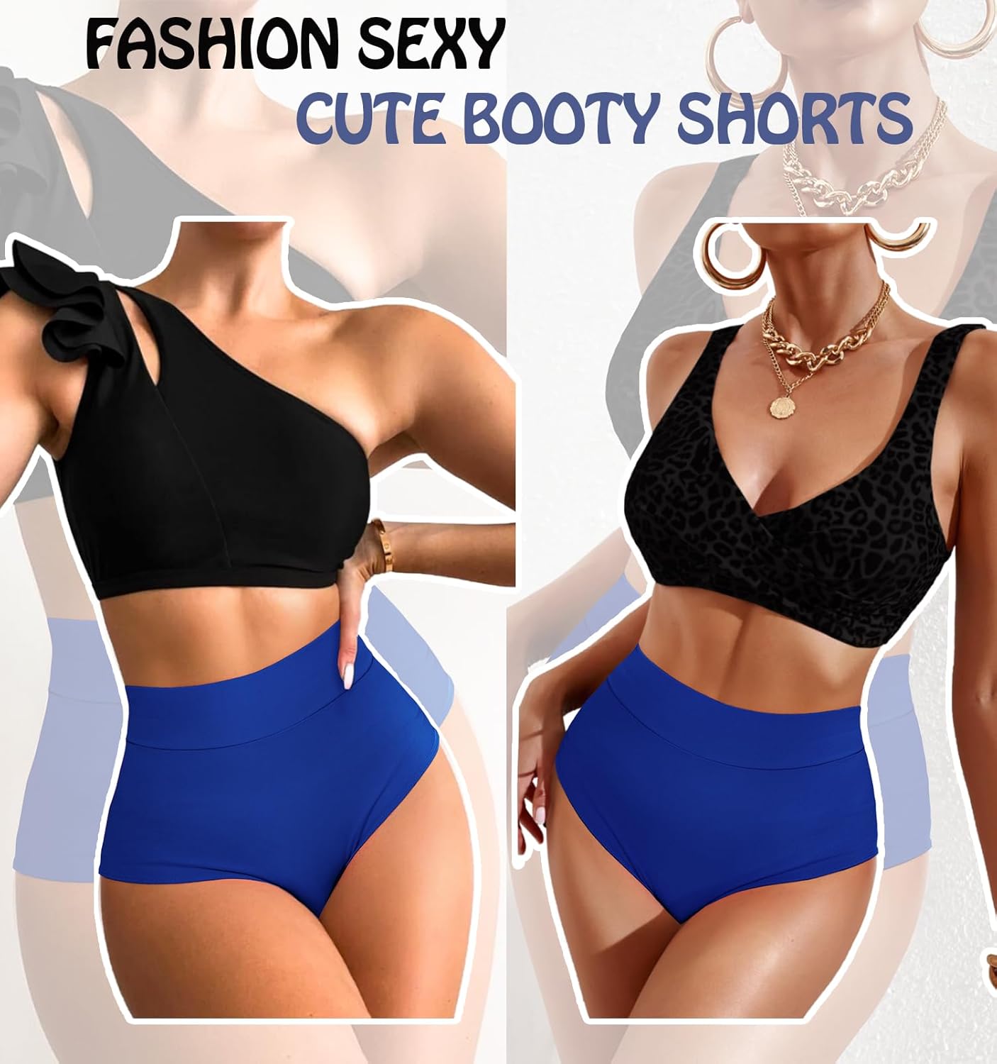 Women's Booty Shorts-High Waist V Back Yoga Shorts- Spandex Dance Hot Pants Butt Lifting Rave Bottoms - Image 5