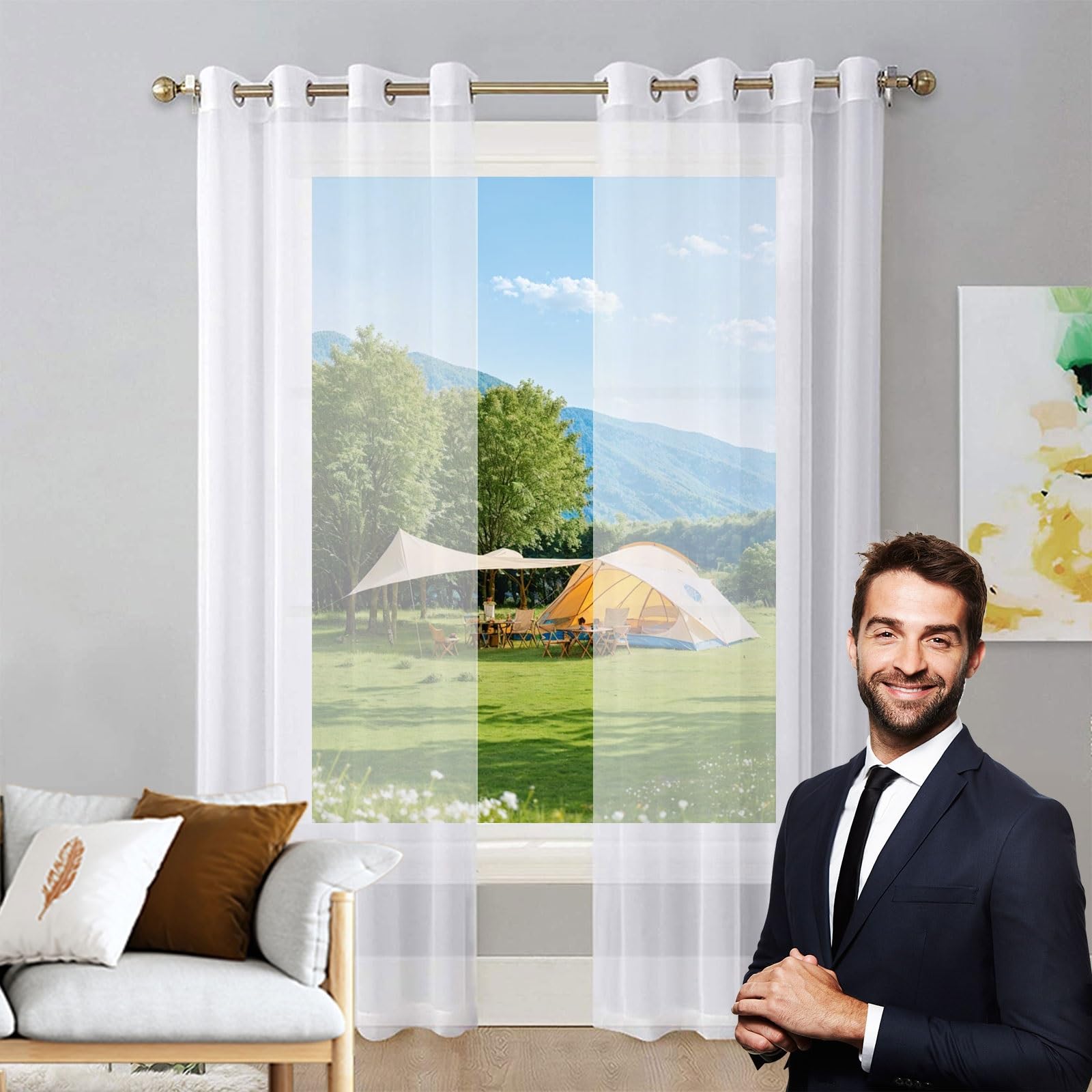 Isolant thermique anti-froid blanc 250 x 200 cm : rideaux occultants