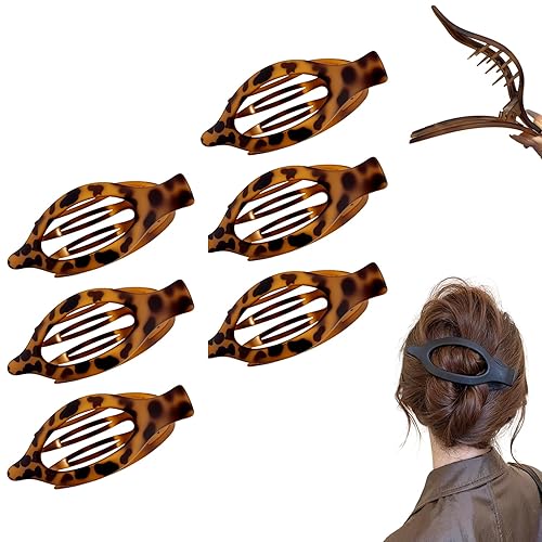 Miniatura 12 de Pinzas planas para el cabello para mujeres, pinzas francesas para el cabello para cabello grueso, delgado, largo y corto, pinzas de pico de pato,