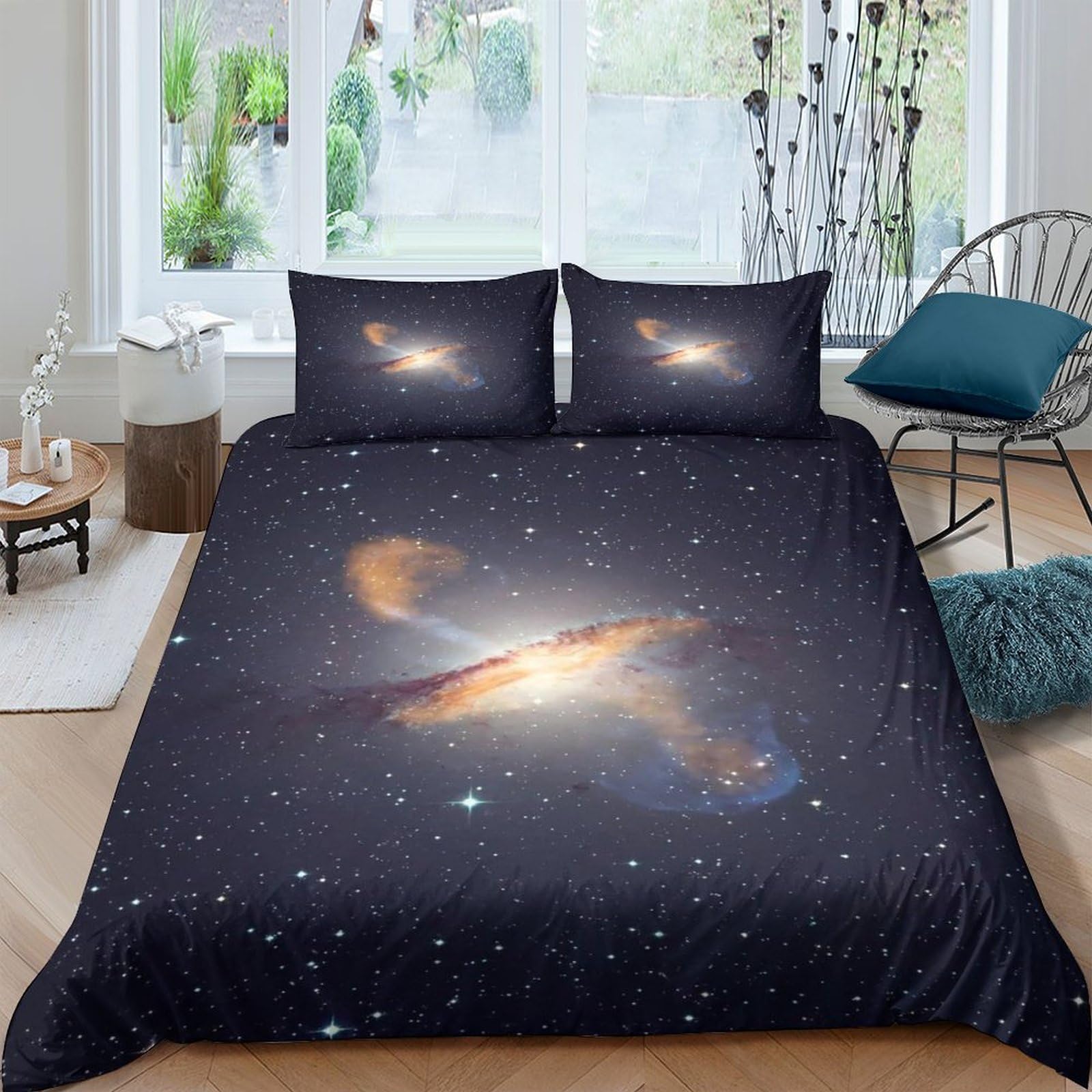 Ensemble de literie polyester ArtJoli avec housse de couette 3D et taies