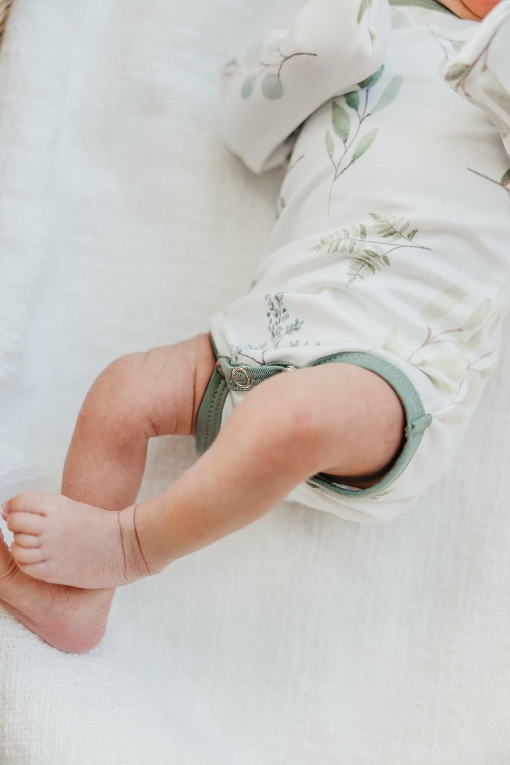 Copper Pearl Long Sleeve Bodysuit Baby: Ultra Soft Baby for Newborns, Boys, and Girls - Stylish, Comfortable, Overlap Shoulders, Premium Knit Fabric - 0-3 Months, Haven - Image 4