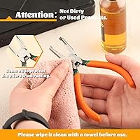 Vista 7 de SPEEDWOX Cortador de extremo transversal con mandíbula empotrada Cortadores de chip SMT/SMD Alicates de corte de extremo de 6 pulgadas, alicates