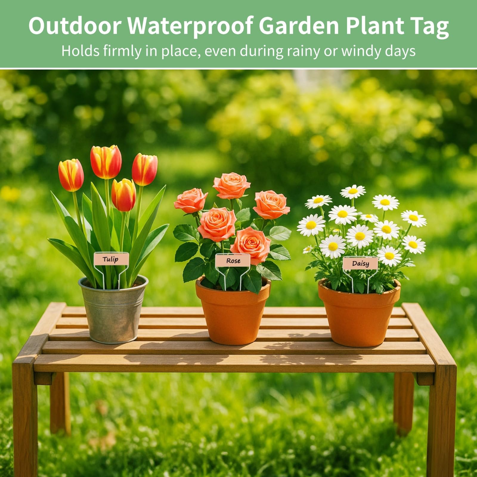 80 étiquettes de plantes en cuivre, marqueurs de jardin de 10,2 cm avec doubles piquets en aluminium, 2 stylos à double pointe, pour fleurs, pots, semis, intérieur et extérieur