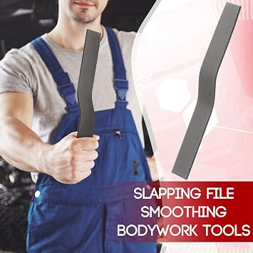 Lasnten Slapping File Coarse Cut Shrinking Metal Smoothing Bodywork Tools Auto Body Hammer for Smoothing and Alignment Files Tools for Metal Auto Dent Repair Slapper