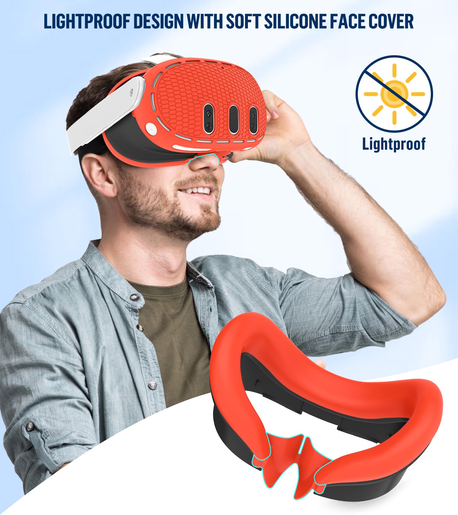 Amazon.co.jp: Oculus Quest 2用シリコンカバーセット、保護