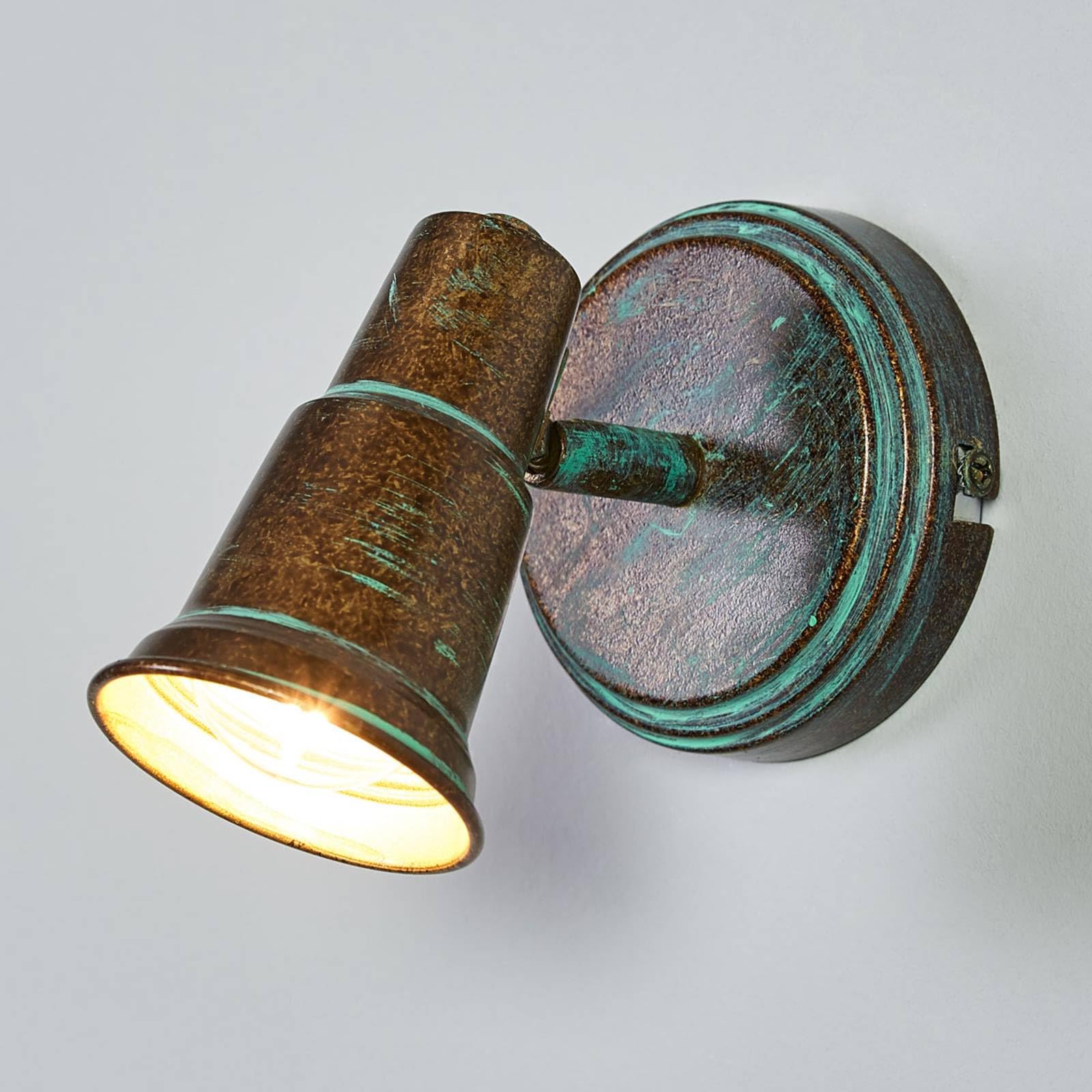 Lindby Spot Arielle à intensité variable (Antique, Classic) en Bronze Métal e. a. pour Salon & Salle manger (1 lampe,à E14) Applique