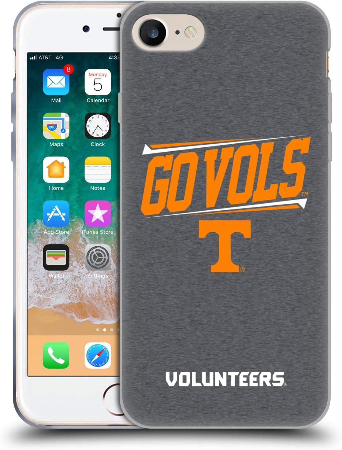 Head Case Designs Officially Licensed University of Tennessee UTK Helmet Logotype Soft Gel Case Compatible with Apple iPhone 7/8 / SE 2020 & 2022