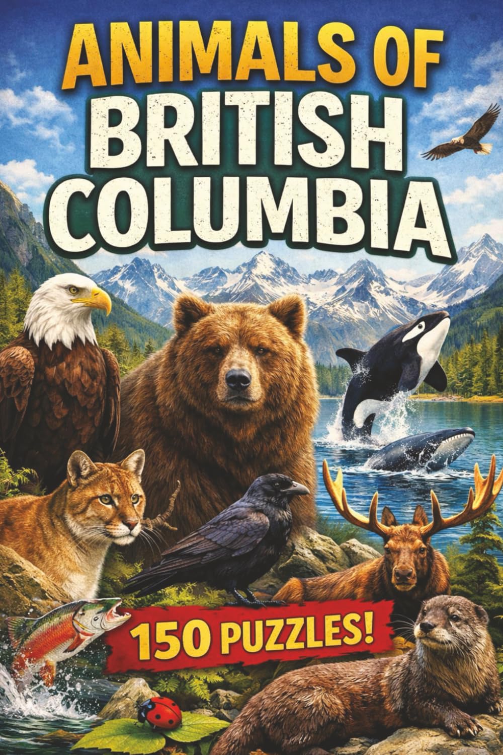 Animals of British Columbia Word Search: 150 Wildlife-Themed Puzzles (Canadian Wildlife Word Search Series)