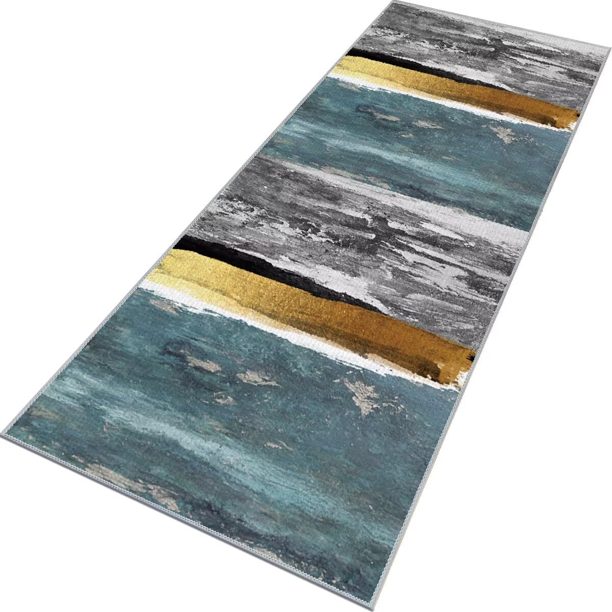 Alfombras de pasillo larga antideslizante de 90x150 cm lavable para el corredor de casa