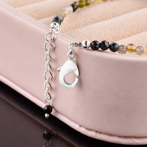 Miniatura 33 de Natural Larimar Jewelry for Women Dolphin Stone- Pectolite -Sea- Caribbean Gemstone Micro Beads Dainty Bracelet Gifts For her, Birthstone Energy