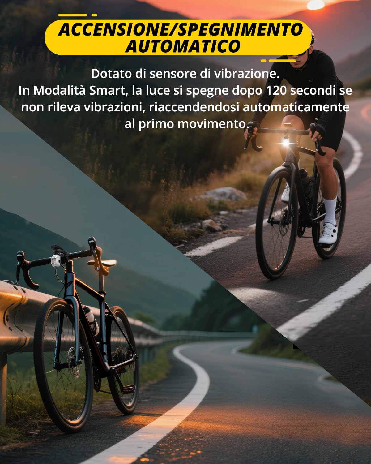towild DL1200S Luci Bici con Telecomando,1200 Lumen Montaggio a Sospensione Luce Bicicletta LED, USB-C Ricaricabile da 3200mAh,Antiabbagliante Luce per Bici Strada e MTB, IPX6 Fanalini Anteriori Bici