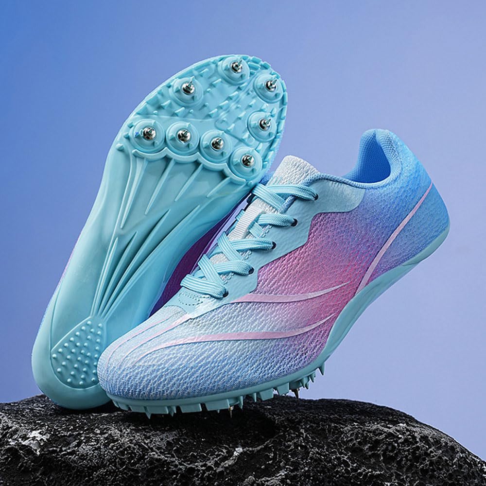 Sportowe buty do biegania Kolce Buty Męskie Damskie oddychające 8 Nails Lekkoatletyka Trampki antypoślizgowe Buty treningowe Sprint Wyścigi na torze Kolce Jump Sneaker Profesjonalne konkursowe,35-45EU