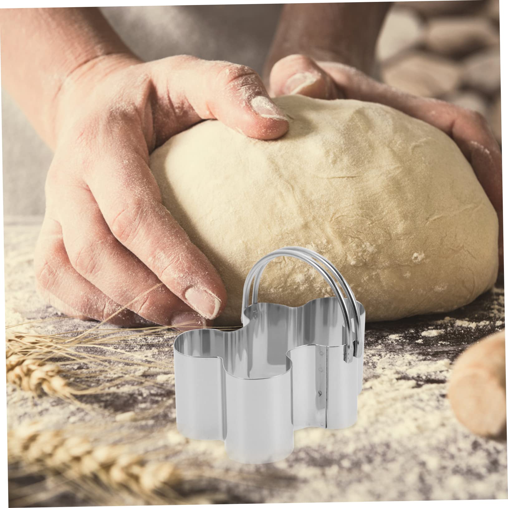 MAGICLULU 5 Sätze 5-teiliges Set Mousse-ringe Keks Plätzchen Bausatz Backen Küchenmaschiene Kochgeschirr Edelstahlformen Ausstechform Cartoon-ausstecher Rostfreier Stahl Silver 5 Stück * 5