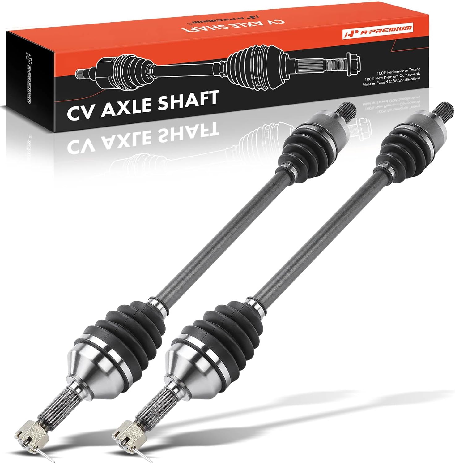 A-Premium Pair (2) Front CV Axle Shaft Assembly Compatible with Kawasaki Teryx 750 2008 2009 2010 2011 2012 2013, Driver and Passenger Side