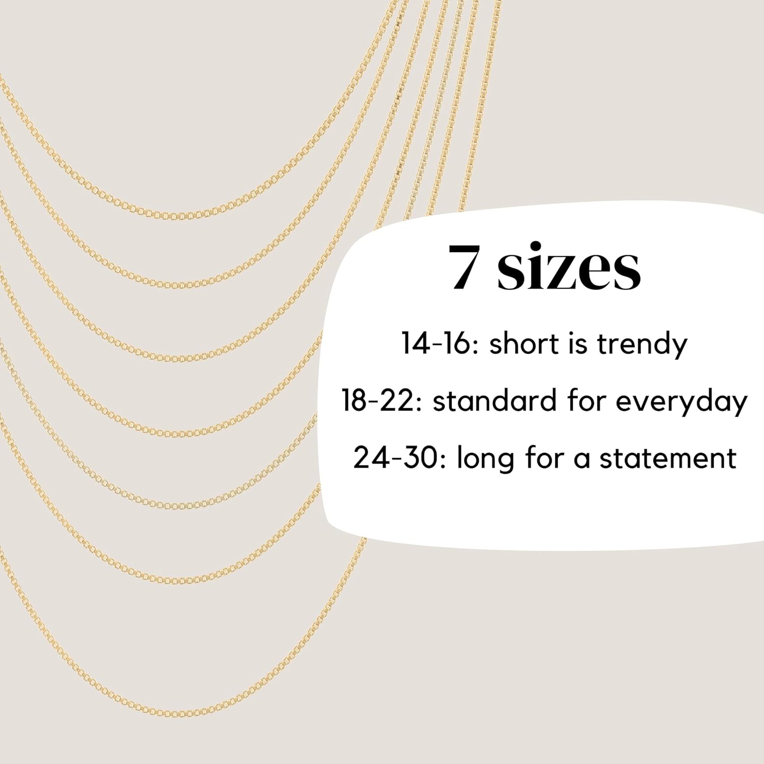 KISPER Italian 18K Gold Plated 925 Sterling Silver Diamond Cut Box Link Chain Necklace – for Women & Men with Spring Ring Clasp – Made in Italy - Image 8