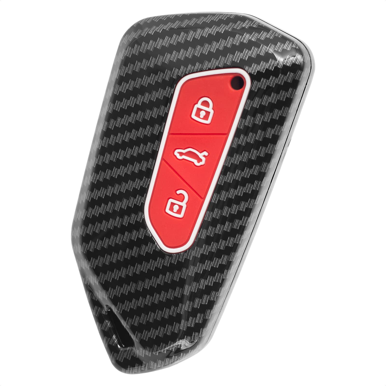 HUWANDJ Smart Key Fob Case Cover Compatible with VW Golf 8 ID.3 ID.4 2020 Skoda Octavia