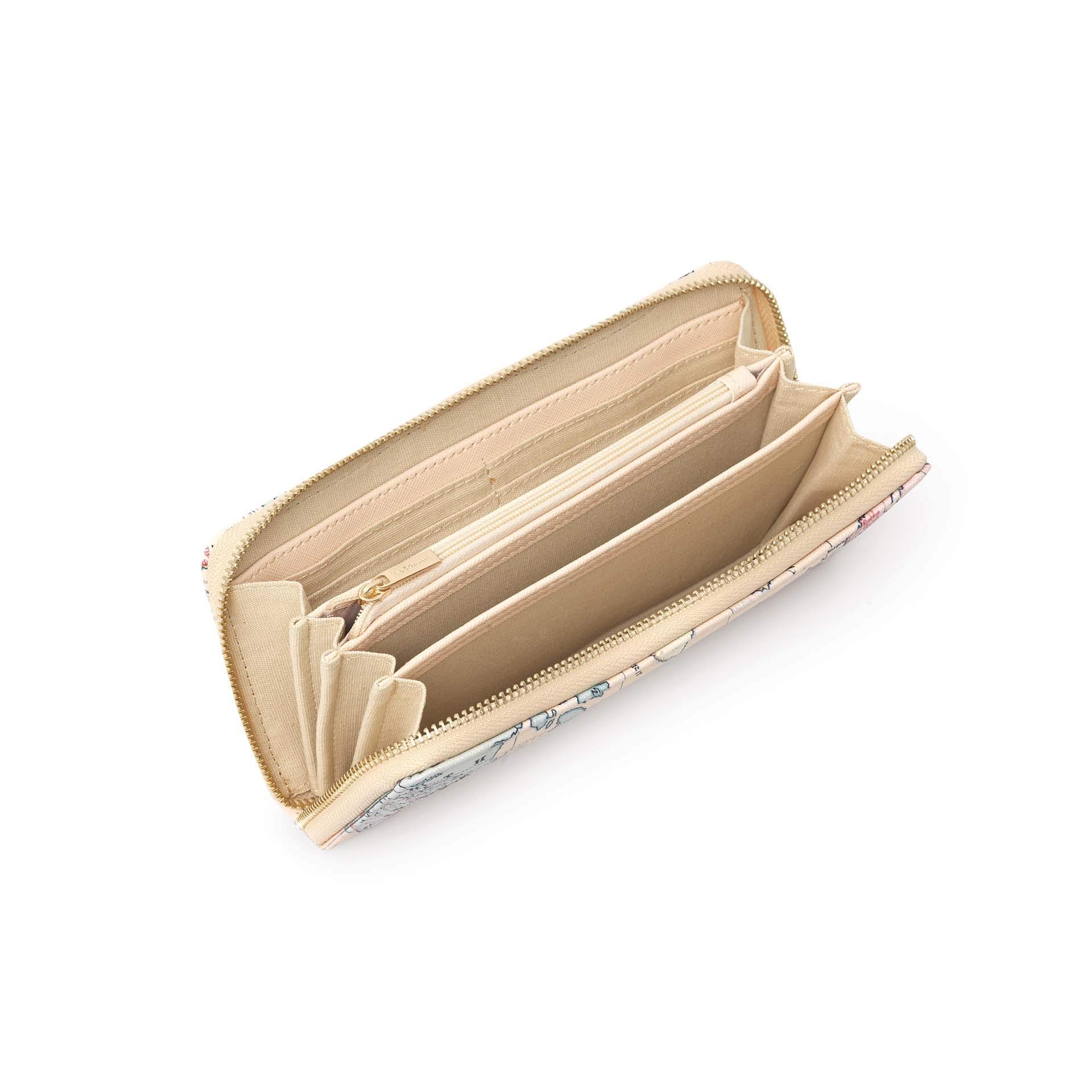 Legami - Portafoglio Donna Lungo, 3 Scomparti, 12 Tasche per Carte, 2 Tasche grandi per Banconote, Portamonete con Zip, Chiusura a Cerniera, pratico e sicuro, multifunzione, 20x10 cm