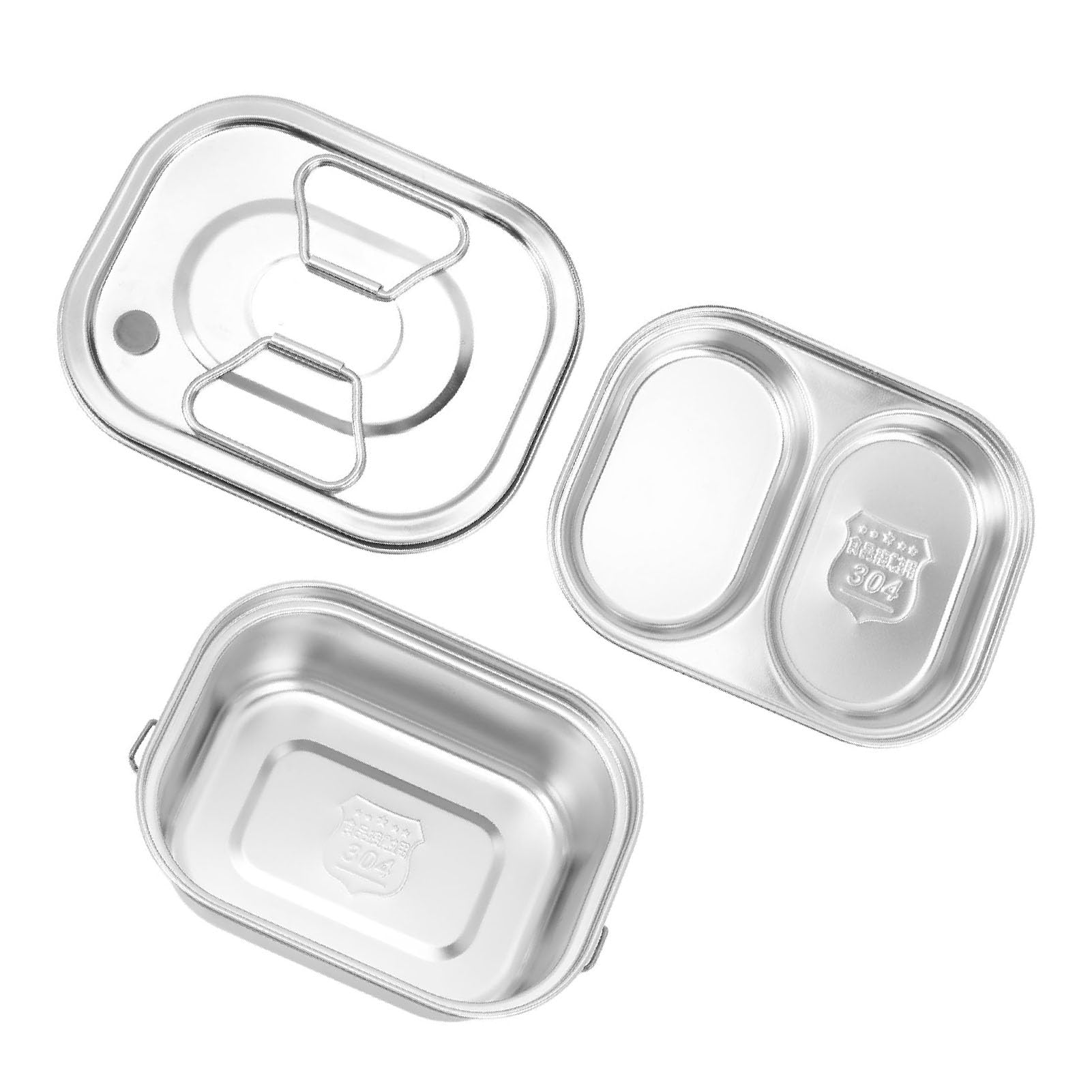Ejoyous 304 Stainless Steel Lunch Box, Leakproof Insulated Square