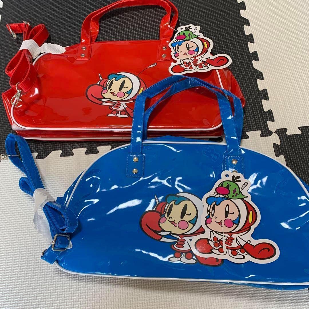 Amazon.co.jp: スーパーミルクチャン エナメルバッグ 赤色 青色