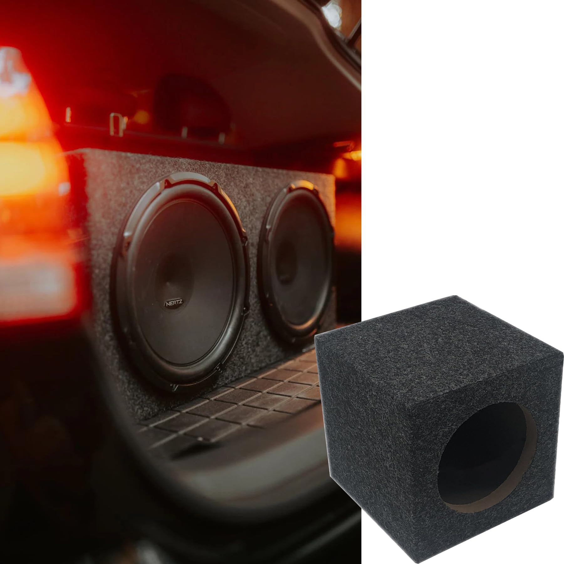 Custodia per subwoofer per auto, robusta cornice sigillata, migliora la qualità audio per casa, veicolo, pubblico (16,5 cm)