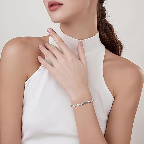 Miniatura 2 de GolbalJew Pulsera curativa para mujer, pulseras de cuentas de ansiedad, joyería de piedra curativa, pulsera de cristal para aliviar el estrés,