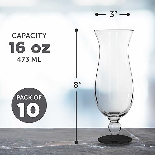 Miniatura 5 de DISCOUNT PROMOS Libbey - Vasos de huracán de 16 onzas, juego de 12, paquete a granel, vasos de marca para cóctel, piña colada o deslizamiento de