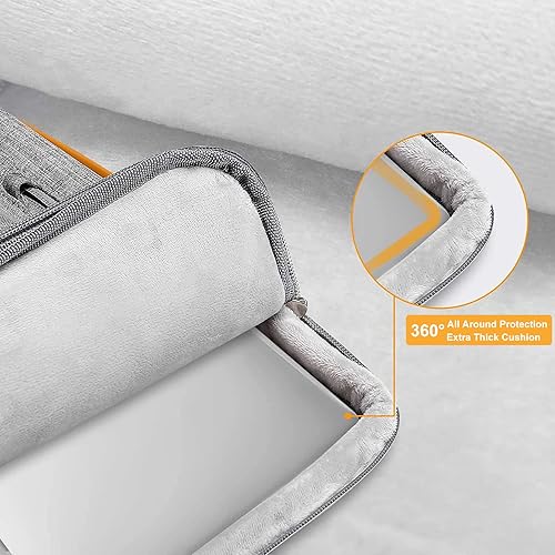 Vista 3 de MOSISO 360 Protective Laptop Case 13.3 inch, 13-13.3 inch Laptop Sleeve Compatible with MacBook Air/Pro 13 / Pro 14,HP Dell Acer ASUS,Side Open Azul