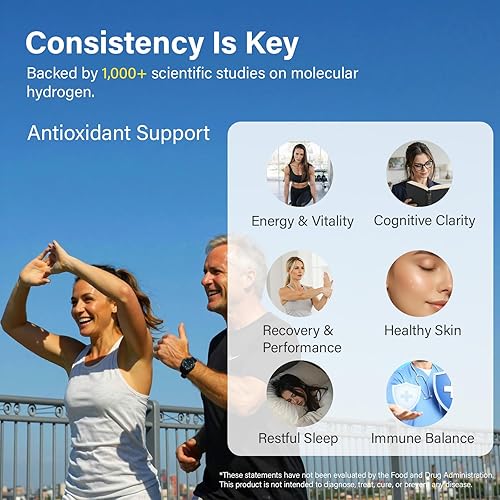 Miniatura 5 de Tabletas de hidrógeno molecular (H2) con magnesio  Tableta de agua de hidrógeno de 12 PPM para agua potable, rica en antioxidantes, apoya la salud
