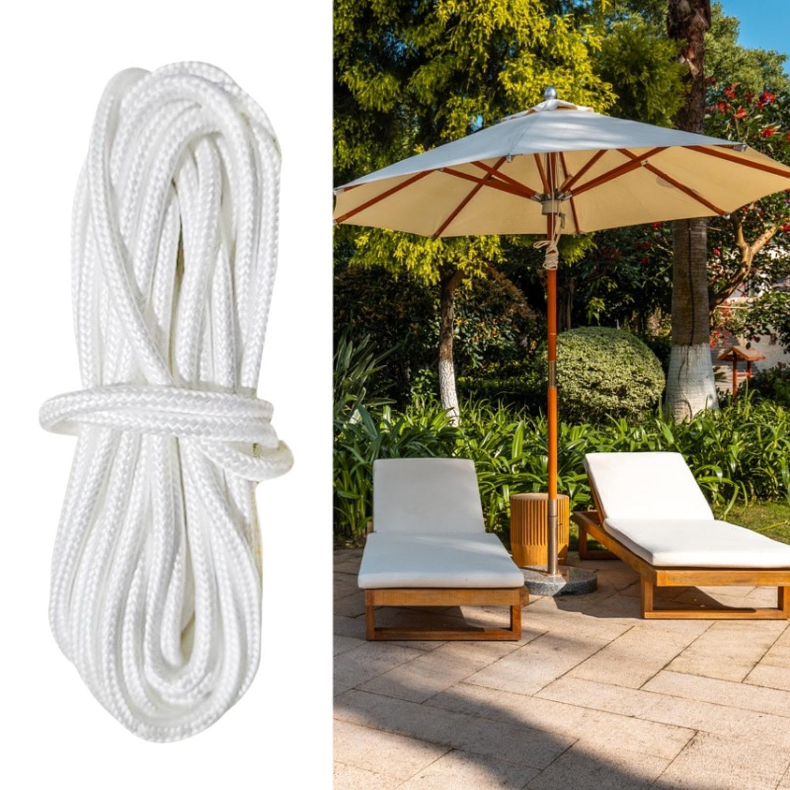 Ersatzschnur Für Terrassenschirm - 3,4m Nylon Schnur Außenbereich