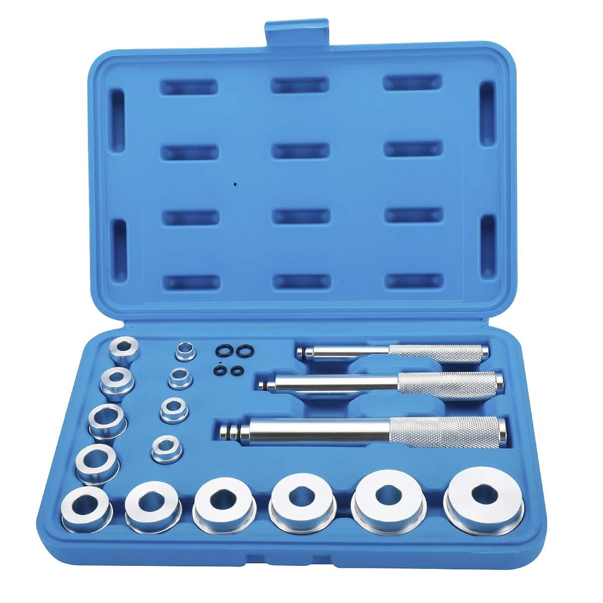 KUNTEC 17 Pcs Bearing Race and Seal Bush Driver Set for Automotive Wheel