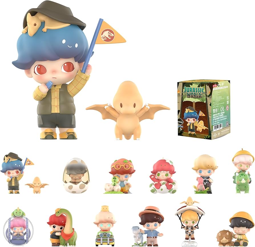 Amazon.com: POP MART DIMOO Jurassic World Series Blind Box Figures