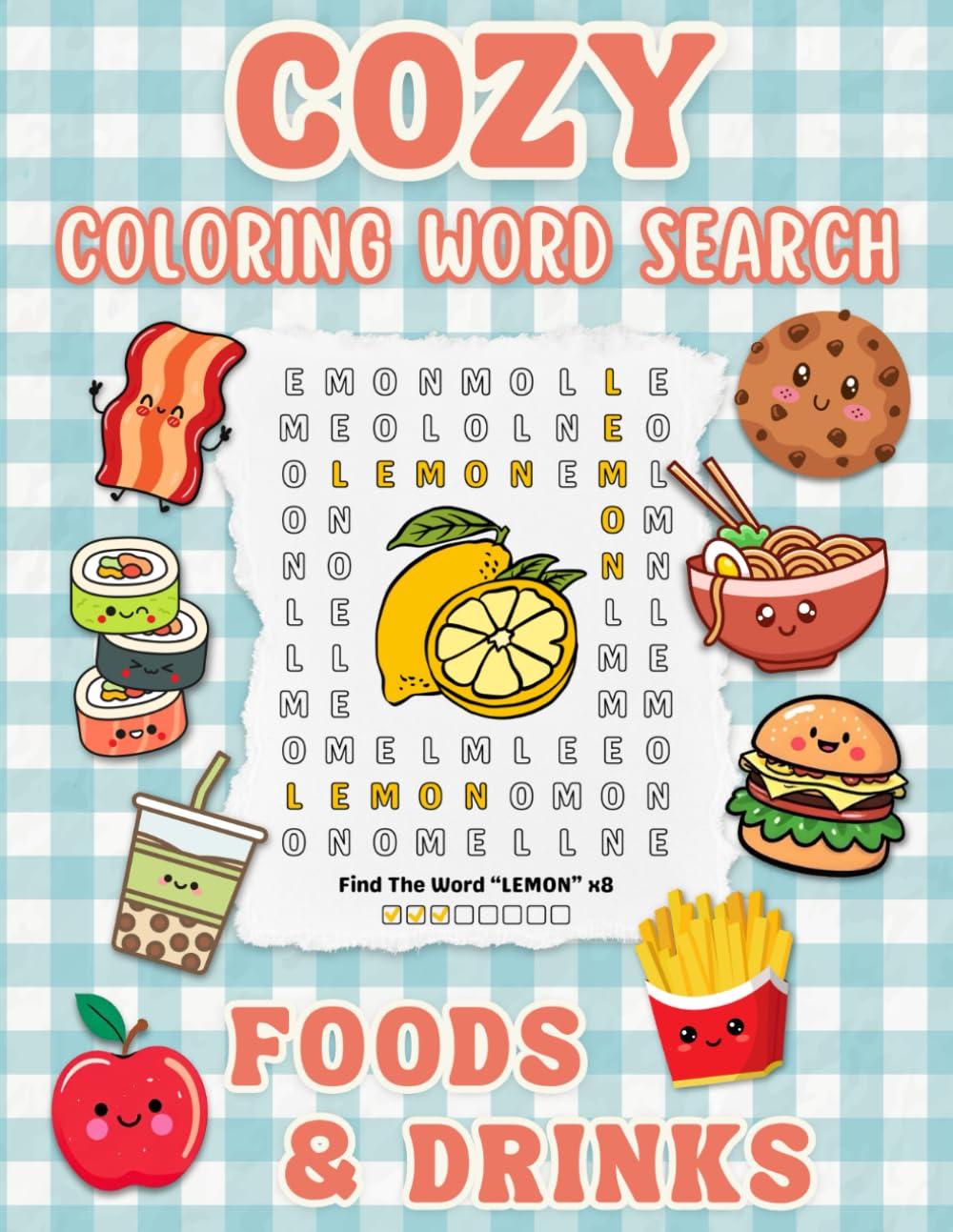 Cozy Coloring Word Search - Foods And Drinks: A word find and coloring book mashup for relaxation and creative fun!