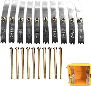 Outil de Réparation Destiné aux Boîtiers Muraux Électriques | Kit de 10 Outils,Réparateur de Boîte de Jonction avec Dents,pour la Rénovation Domestique et la Maintenance du