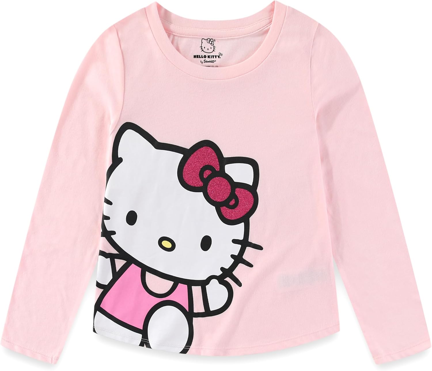 Hello Kitty Sanrio Girls Long Sleeve Shirt and Corduroy Skirt Set for Big Kids