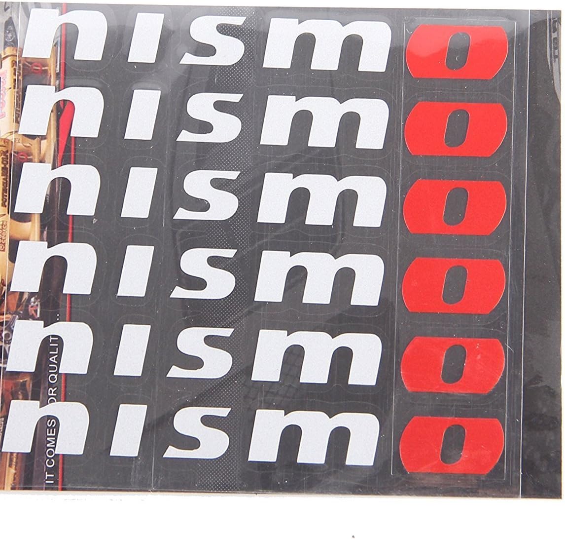 for Nismo Wheel Decals Stickers die Cut Vinyl 6pcs Set Nissan GTR Skyline V35 R33 R34 Z32 Z33