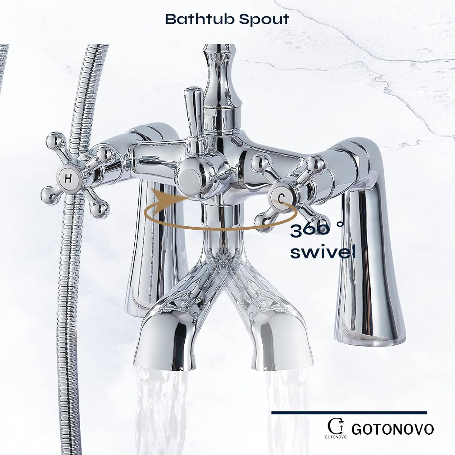 Limited Discount Deck Mount Tub Bathtub Faucet Clawfoot with Handheld Shower 6 Inch Polish Chrome Telephone Shaped Sprayer Showerheld Double Cross Handle 70% Off Discount Deck Mount Tub Bathtub Faucet Clawfoot with Handheld Shower 6 Inch Polish Chrome Telephone Shaped Sprayer Showerheld Double Cross Handle