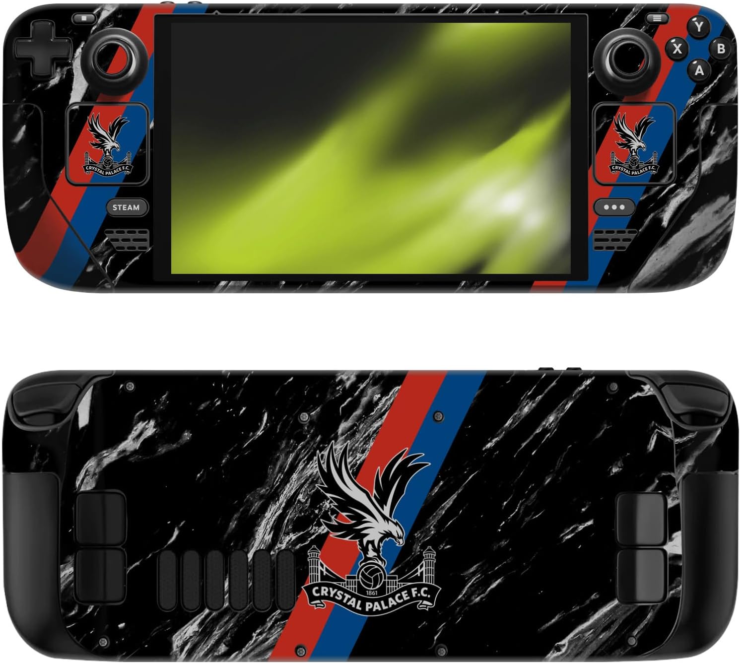 Head Case Designs Officially Licensed Crystal Palace FC Home Kit Logo Art Vinyl Sticker Skin Decal Cover Compatible with Steam Deck OLED