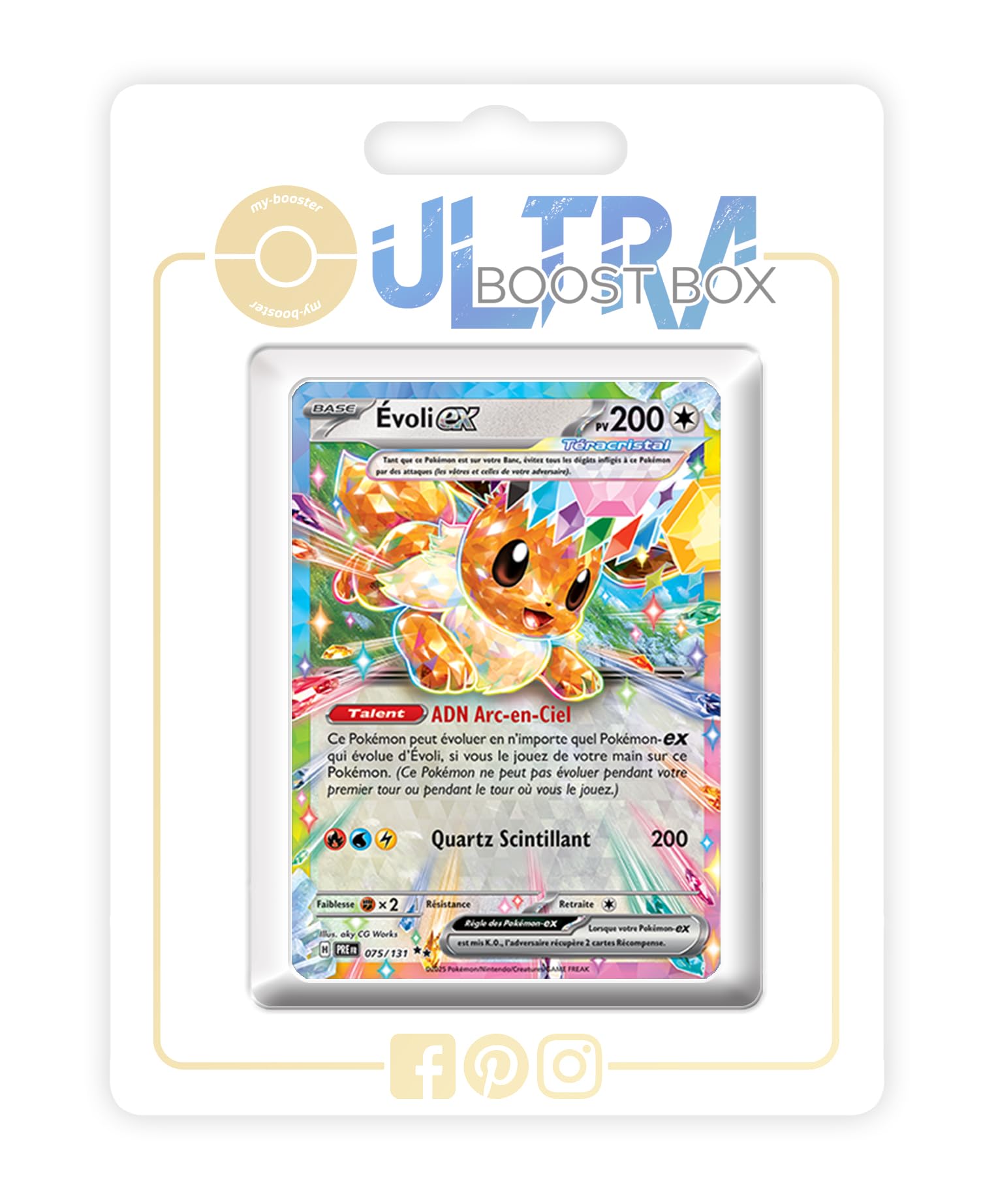 CARTE POKÉMON NOCTALI EX 060/131 - EV8.5 - ÉVOLUTIONS Prismatiques FR