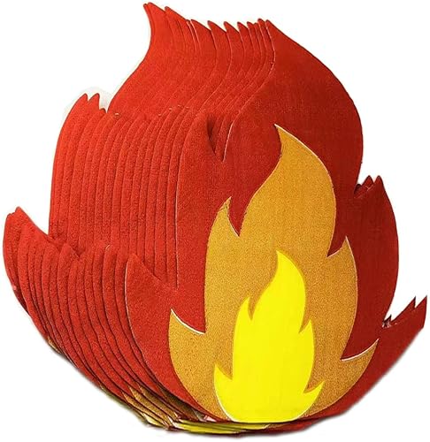 Servilletas de papel para camión de bomberos, servilletas de llama de fuego, servilletas de bebidas desechables de papel para decoración de fiesta